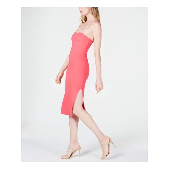 4SI3NNA Womens Spaghetti Strap Strapless Midi Cocktail Body Con Dress - Picture 3 of 3